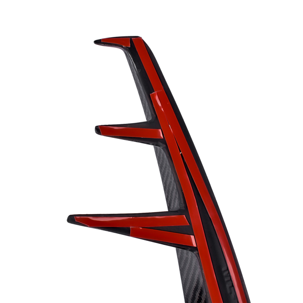 保险杠风口装饰 2Pcs Real Carbon Rear Bumper Splitter Fin Fits for INFINITI Q60 Coupe 2016-2020-8