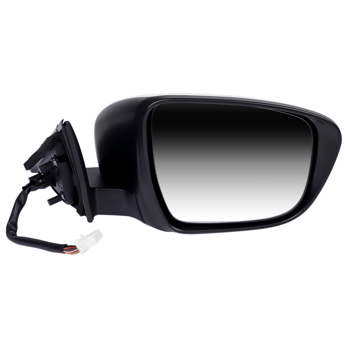 后视镜 Right Side Door Mirror Heated Power Fold with Camera & Signal Fit for Nissan Rogue 2.5L 2014-2017