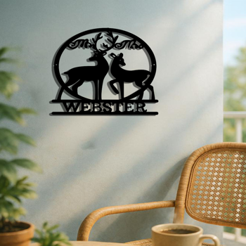 CIFbuy哥特鹿头壁饰现代铁制动物雕塑防水防锈家居装饰万圣节礼物(TikTok、temu下自提)