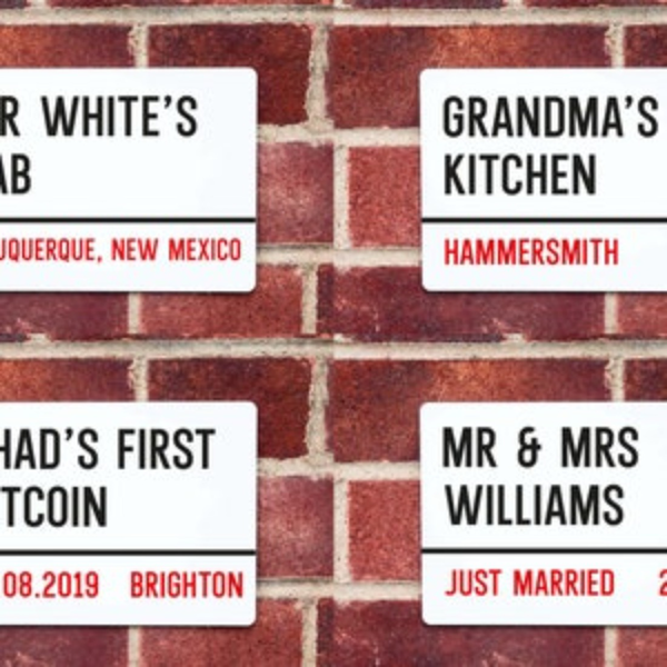 CIFbuy个性化金属街道门牌地址标识 家居装饰礼物(TikTok、temu下自提)-5