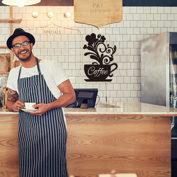 CIFbuy复古工业咖啡墙饰艺术铁牌 厨房咖啡馆家居装饰礼物（TikTok、temu下自提）-6