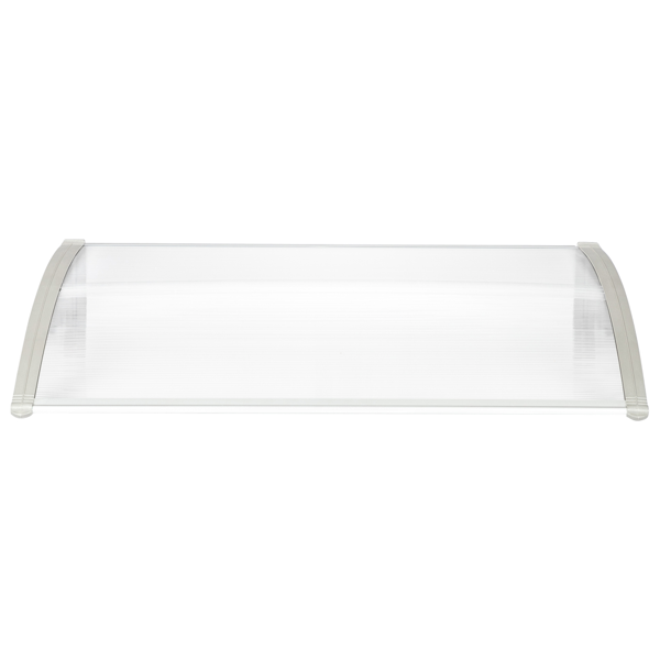 120*80cm 透明板灰色支架 雨篷 塑料支架 阳光板 前后铝条 英国-8