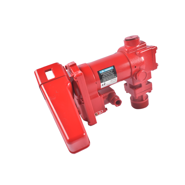 抽油泵 20 GPM High Flow Fuel Transfer Pump 12V DC with Manual Nozzle for Gas Diesel Red-7