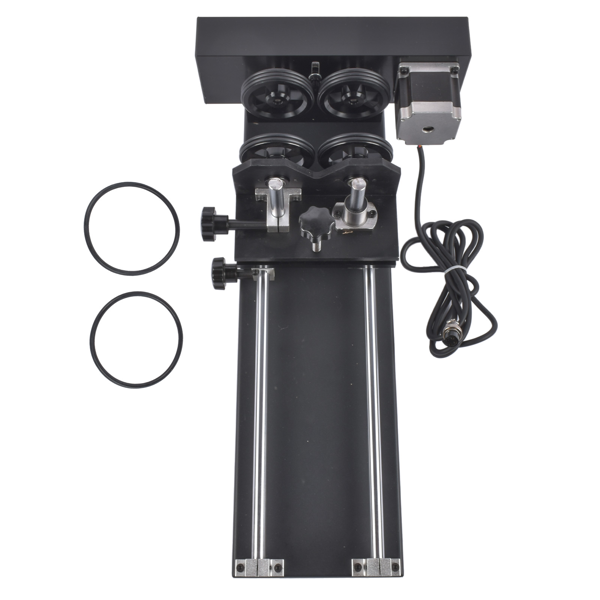 旋转轴 4-Wheel Rotary Axis Attachment 2-Phase Stepper Motor Fits for 50W-130W CO2 Laser Engraving Machines-6