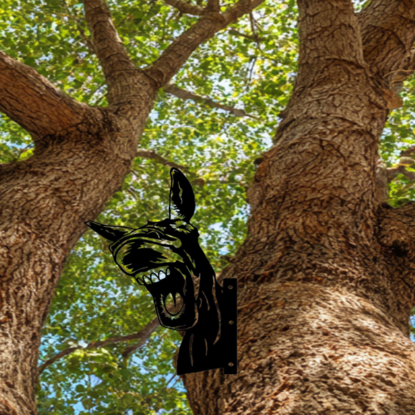 CIFbuy复古铁艺驴子墙面艺术雕塑乡村农舍西部金属装饰庭院花园露台礼物(TikTok、temu下自提)-2