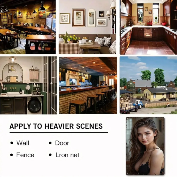 CIFbuy波西米亚复古女性肖像铝制墙艺 客厅卧室装饰壁画（TikTok、temu下自提）-6