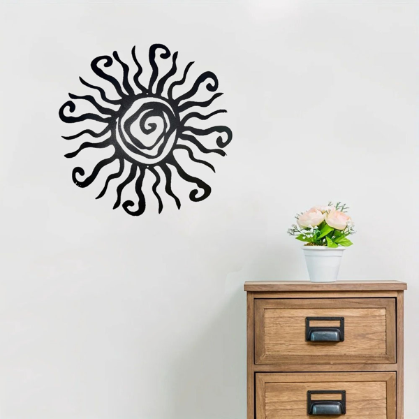 CIFbuy波西米亚风格太阳金属壁饰 手工复古花园庭院装饰雕塑（TikTok、temu下自提）-4