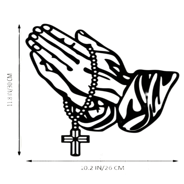 CIFbuy哥特风格黑色铁制墙面十字架装饰 TikTok、temu下自提-6