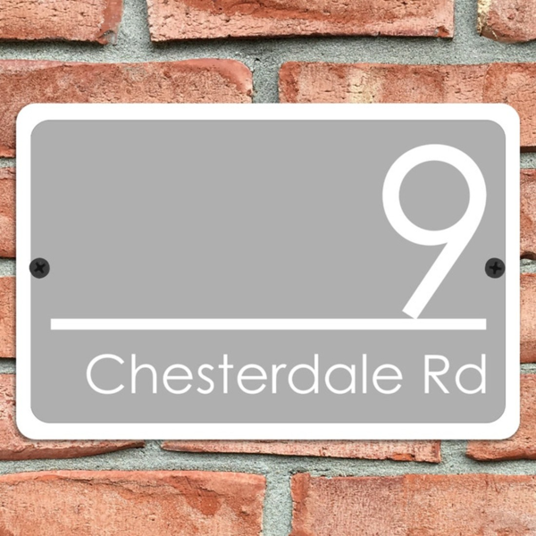 CIFbuy定制家庭地址牌现代设计金属门牌个性化现代房屋编号牌（TikTok、temu下自提）-5