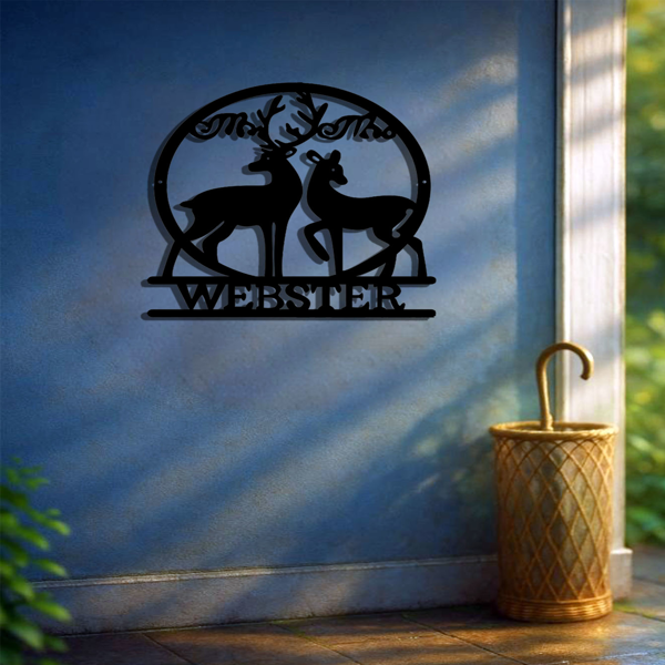 CIFbuy哥特鹿头壁饰现代铁制动物雕塑防水防锈家居装饰万圣节礼物(TikTok、temu下自提)-2