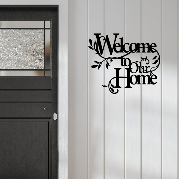 CIFbuy 温馨家居装饰铝制迎宾花艺墙面挂饰（TikTok、temu下自提）-6