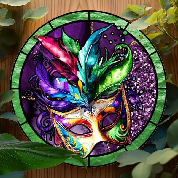 CIFbuy亚克力面具太阳捕捉器狂欢节墙艺术家庭办公室酒吧装饰（TikTok、temu下自提）-5