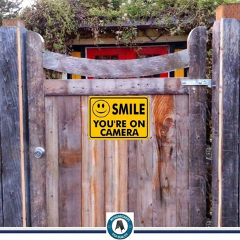 CIFbuy闭路电视监控安全标志牌 安保摄像头警示标牌 适用于家庭及商业场所（TikTok、temu下自提）