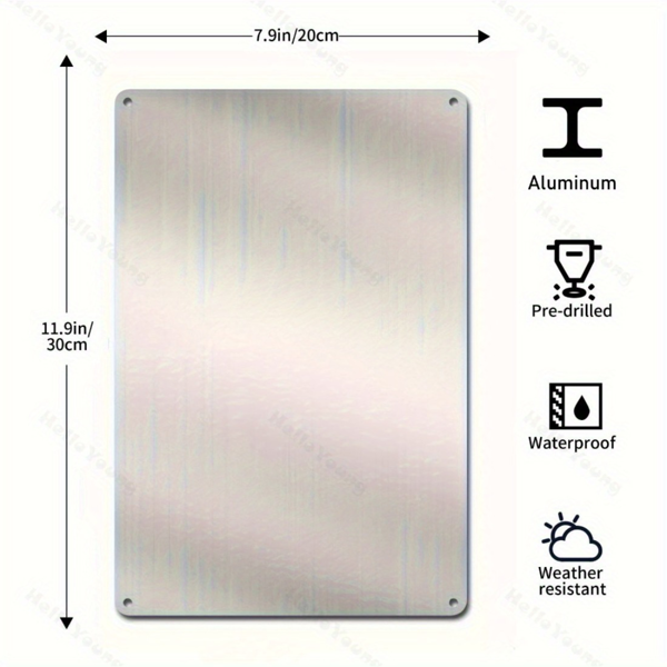 CIFbuy定制金属车间标志牌个性化文字与年份现代风格多用途墙饰免电源礼品(TikTok、temu下自提)-3