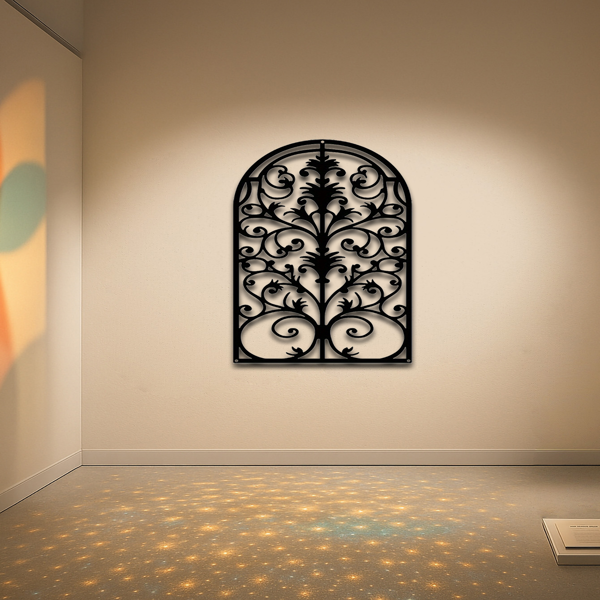 CIF购买复古哥特式拱形墙面装饰艺术品、古董窗户框架装饰品、粗犷工业风格搁板、神秘雕塑，用于家庭祭坛、哥特式房间、暗黑学术风格的装饰（TikTok 平台，提供上门取货服务）-7