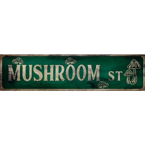 CIFbuy可爱蘑菇道路标志门牌装饰 个性化房间装饰 (TikTok、temu下自提)-6