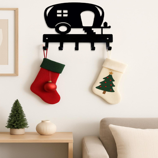 CIFbuy 复古乡村钥匙挂墙架 厨房门厅卧室可爱墙面收纳架(TikTok、temu下自提)-3