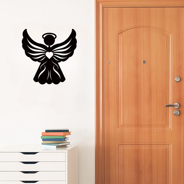 CIFbuy哥特天使金属墙面装饰 复古雕塑客厅卧室万圣节礼物（TikTok、temu下自提）-5