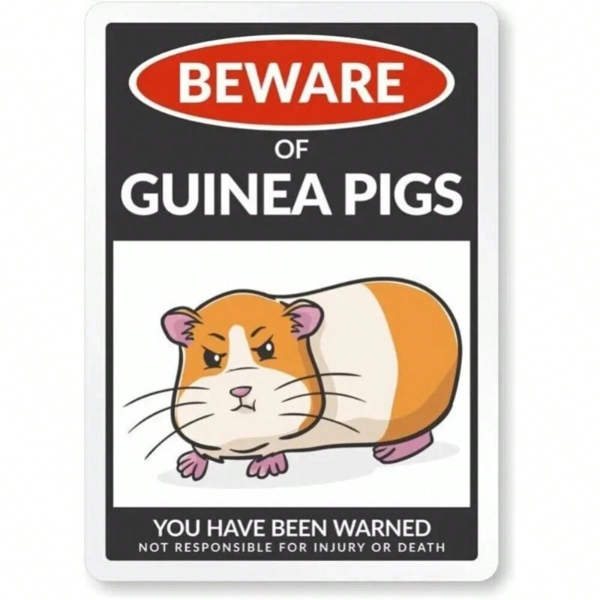 CIFbuy防天气金属宠物警示牌 室外院子围栏标志（TikTok、temu下自提）-8