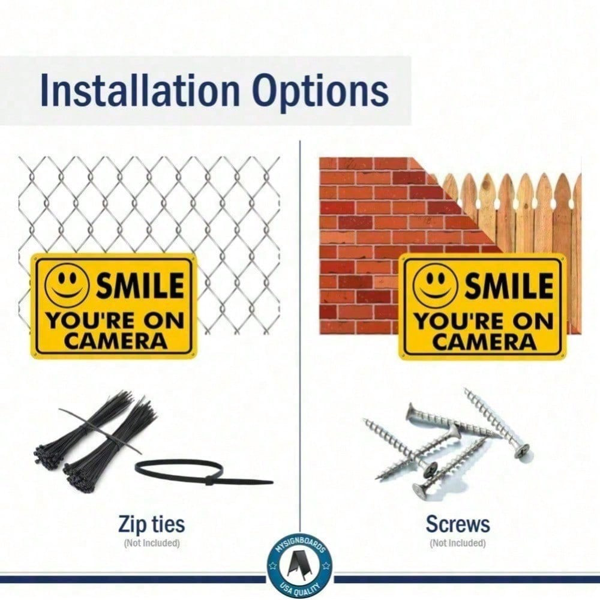 CIFbuy安防监控警示牌 户外室内商用防水耐用以太网供电POE支持（TikTok、temu下自提）-7