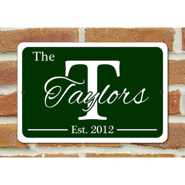 CIFbuy家庭个性化金属姓名标牌定制室内室外多色可选(TikTok、temu下自提)-6