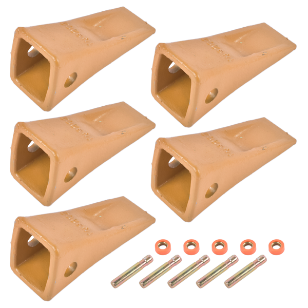 斗齿 1U3202 Excavator Bucket Teeth with Pins 8E6208 Retainers 8E6209 5 Sets Fit for J200 Series-7