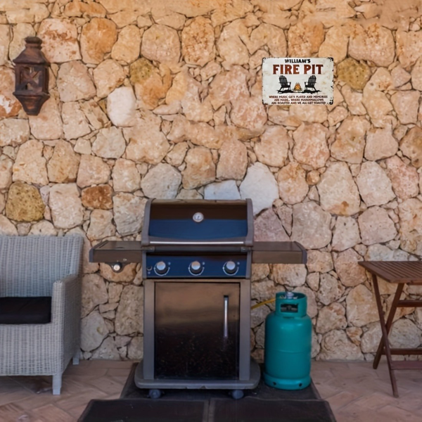 CIFbuy定制金属篝火牌 户外室内装饰 万圣节圣诞新年礼物 可定制露营主题（TikTok、temu下自提）-4