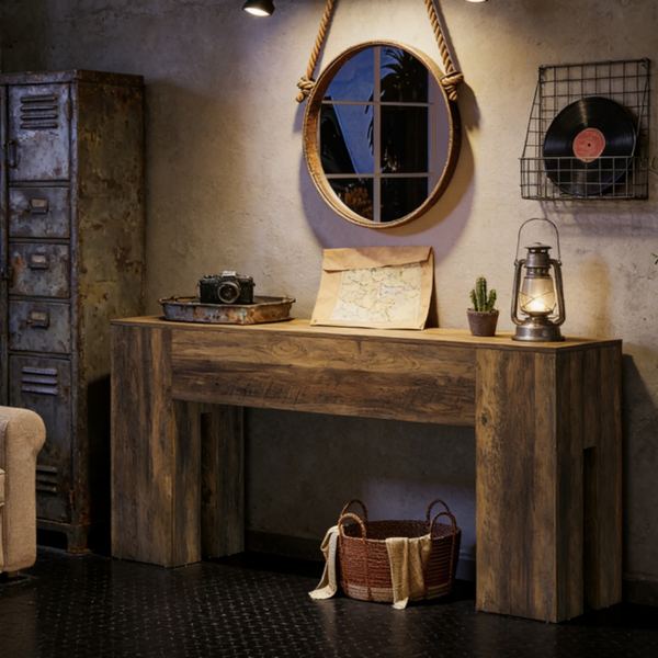 木制控制台桌-4