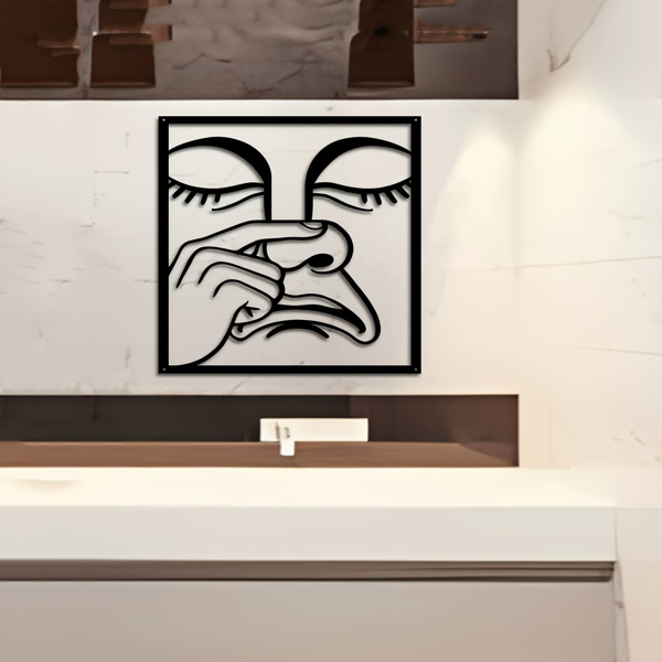 CIFbuy趣味抠鼻表情墙面挂饰 潮流个性家居软装(TikTok、temu下自提)-7