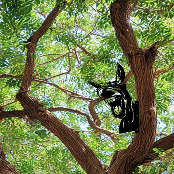 CIFbuy复古铁艺驴子墙面艺术雕塑乡村农舍西部金属装饰庭院花园露台礼物(TikTok、temu下自提)-1