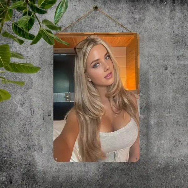 CIFbuy复古金发女士金属壁饰铝艺术客厅装饰（TikTok、temu下自提）-4