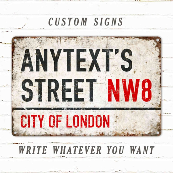 CIFbuy定制金属街道标志牌个性化门牌房号门牌号定制（TikTok、temu下自提）-1