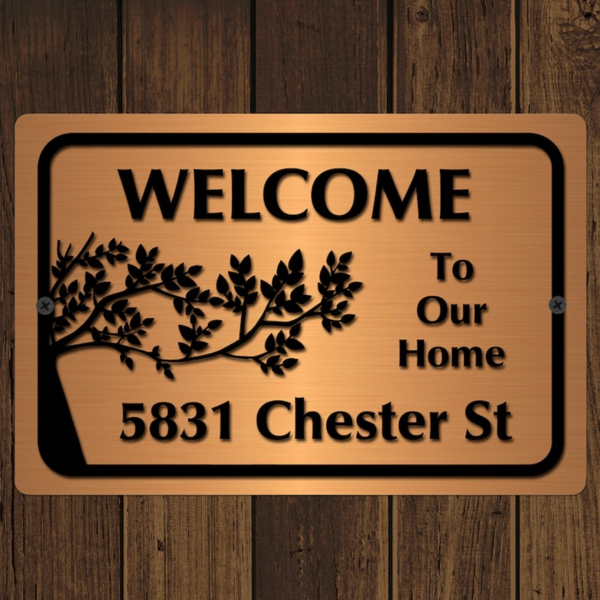 CIFbuy个性化定制家庭地址标牌金属门牌 （TikTok、temu下自提）-2