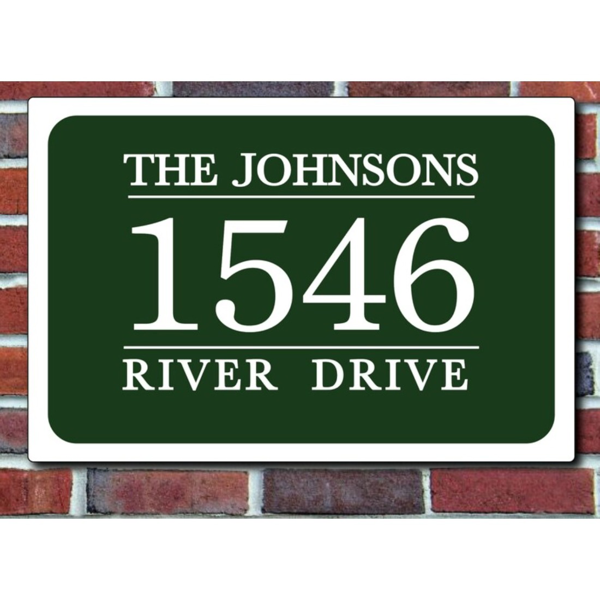 CIFbuy 金属定制家庭姓名地址牌个性化家居装饰 (TikTok、temu下自提)-4