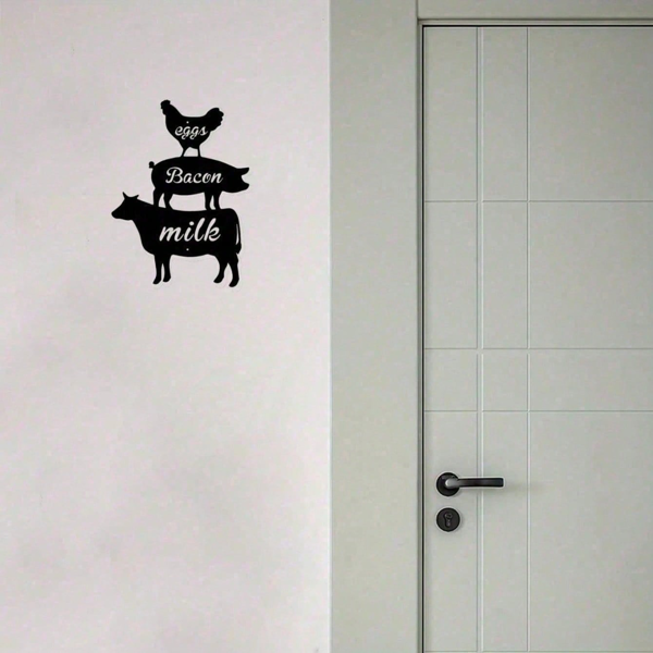 CIFbuy农家厨房花园复古铁艺墙面装饰品套组 (TikTok、temu下自提)-4