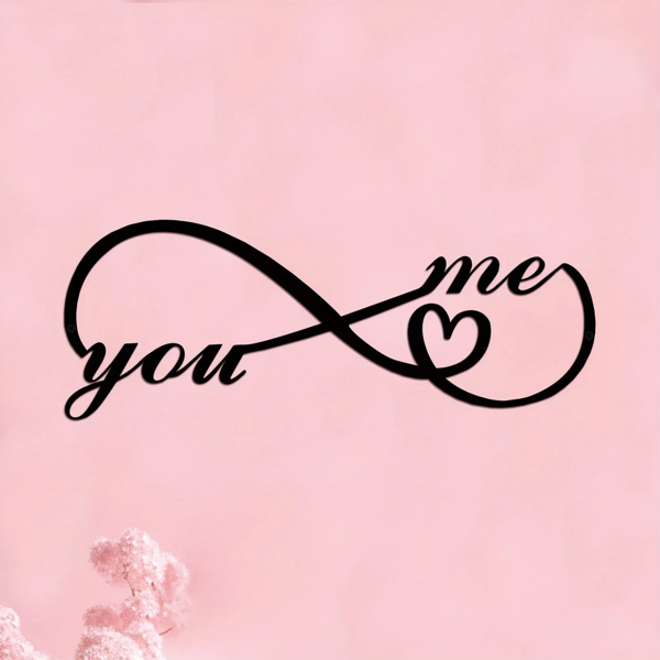 CIFbuy个性哥特风金属墙饰 情侣专属黑色浪漫家居装饰(TikTok、temu下自提)-6