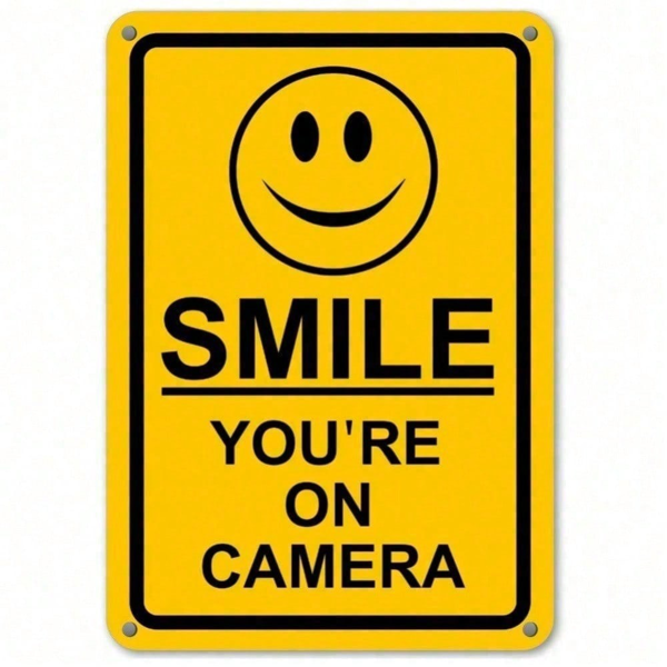 CIFbuy VIGI 家用闭路电视监控警示标志 耐用金属安全摄像头标志 适用于户外及室内、防雨的铝制墙面标志（TikTok、temu 代收服务）-6