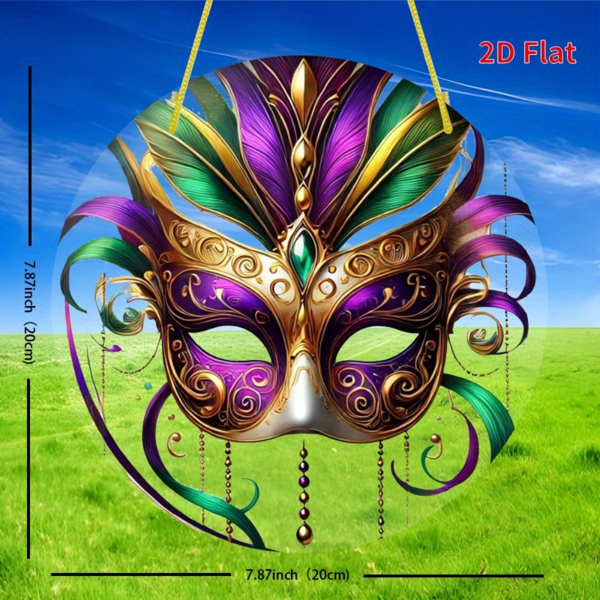 CIFbuy 七彩亚克力圆挂饰 家居花园装饰节日礼物（TikTok、temu下自提）-2