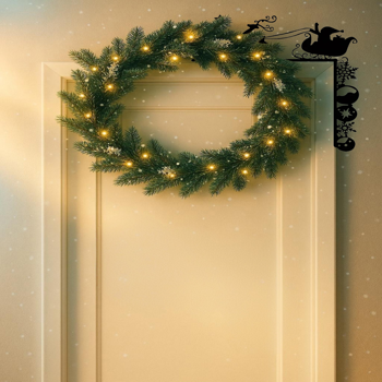 CIFbuy复古铁制雪橇墙饰 乡村农场圣诞墙壁装饰 TikTok、temu下自提