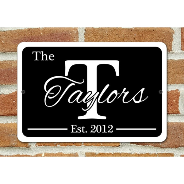 CIFbuy家庭个性化金属姓名标牌定制室内室外多色可选(TikTok、temu下自提)-2