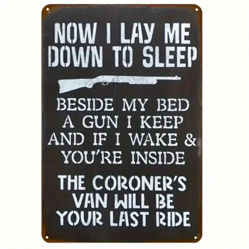 CIFbuy枪形金属装饰牌家居酒吧洞室装饰标志（TikTok、temu下自提）