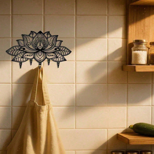 CIFbuy时尚金属墙壁钥匙信件收纳架 多功能入口收纳储物壁挂饰（TikTok、temu下自提）-4