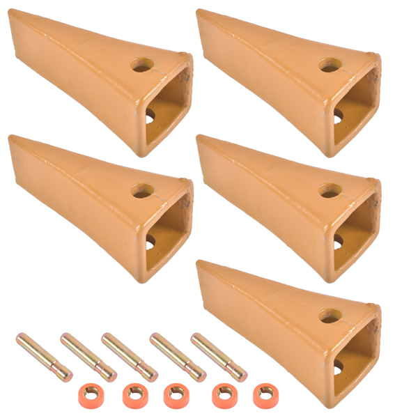 斗齿 1U3202 Excavator Bucket Teeth with Pins 8E6208 Retainers 8E6209 5 Sets Fit for J200 Series-3