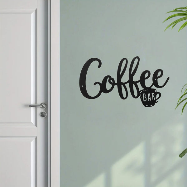 CIFbuy复古工业风咖啡墙面标志 乡村锡制金属艺术牌厨房酒吧装饰 TikTok、temu下自提-8