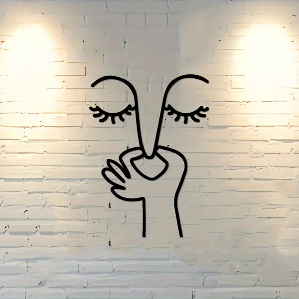 CIFbuy简约马桶标识防水贴纸 趣味浴室装饰墙贴 TikTok、temu下自提-4