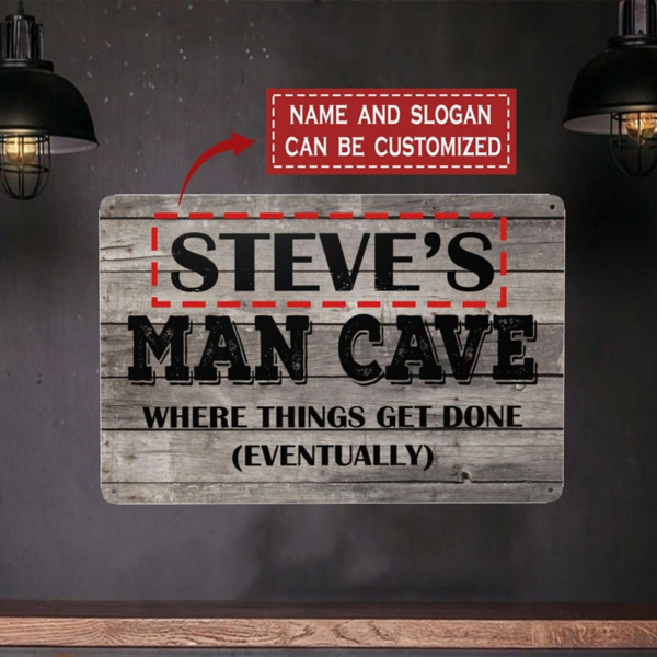 CIFbuy个性化复古墙面牌匾车库花园装饰无电力金属标识牌手工定制(TikTok、temu下自提)-2