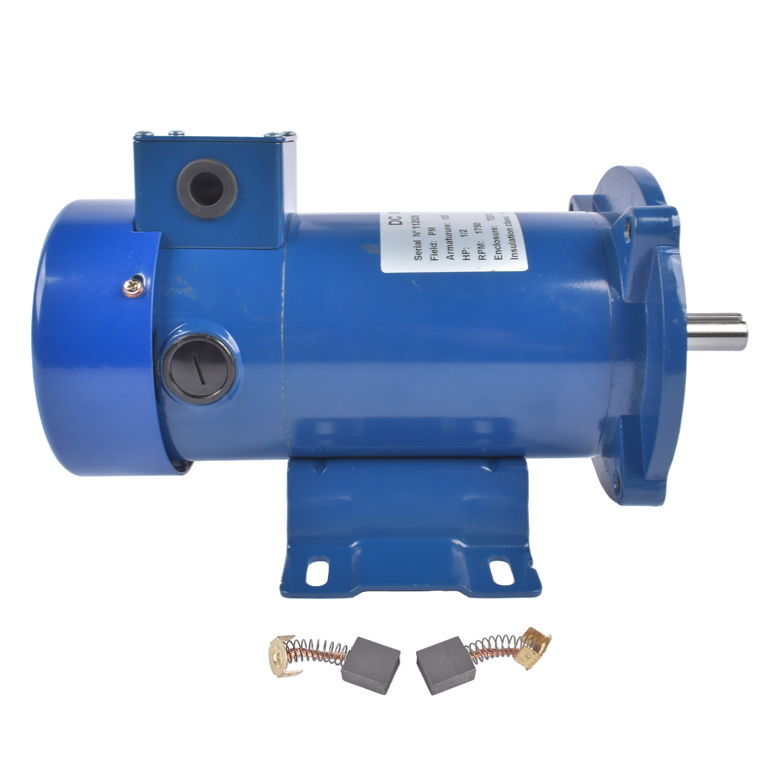 Electric Motor 1/2HP, 1750RPM General Purpose Motor, DC Motor 12V 56C Frame TEFC