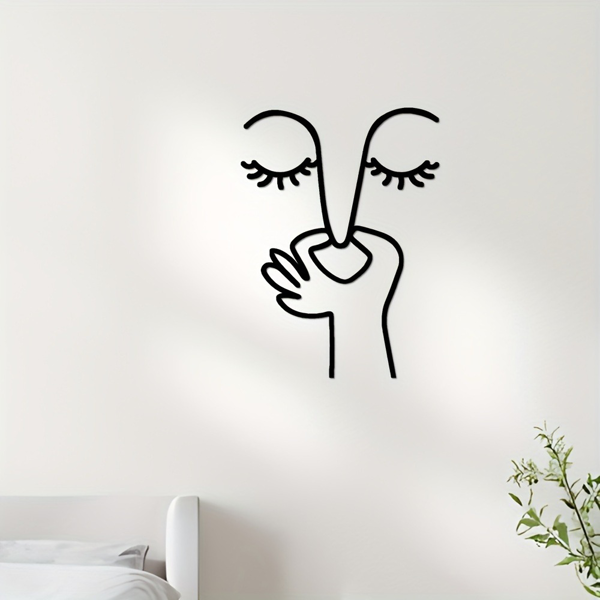 CIFbuy简约马桶标识防水贴纸 趣味浴室装饰墙贴 TikTok、temu下自提-7