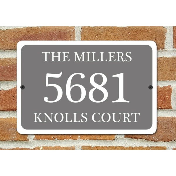 CIFbuy定制家庭地址金属门牌 个性化房屋号码牌 (TikTok、temu下自提)-4