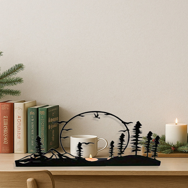 CIFbuy现代鹿角烛台套件 双只装 农场风格家居装饰品（TikTok、temu下自提）-5